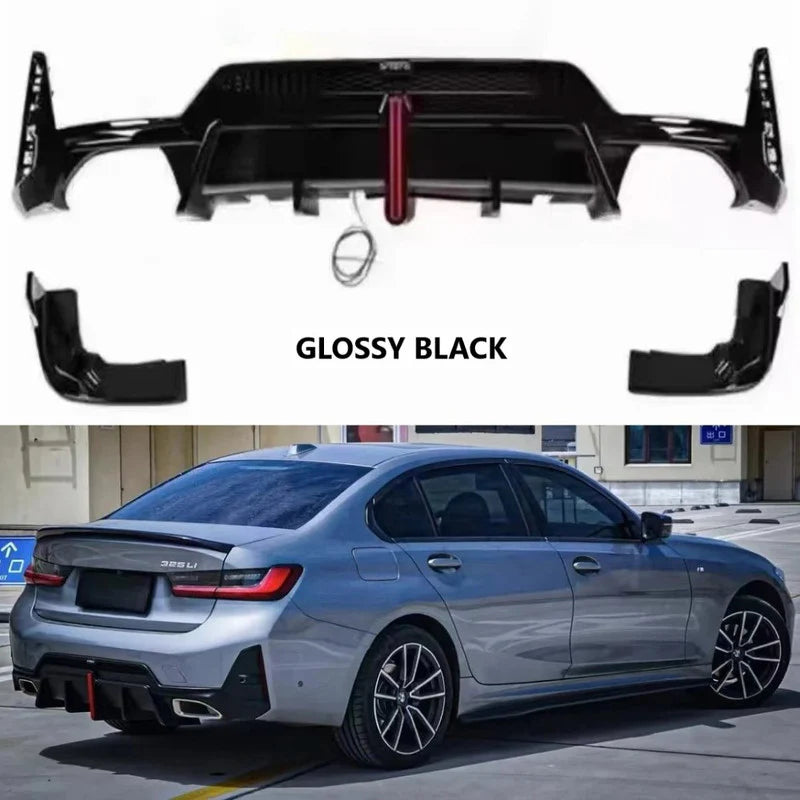 2023+ BMW 3 Series G20 Rear LED Diffuser