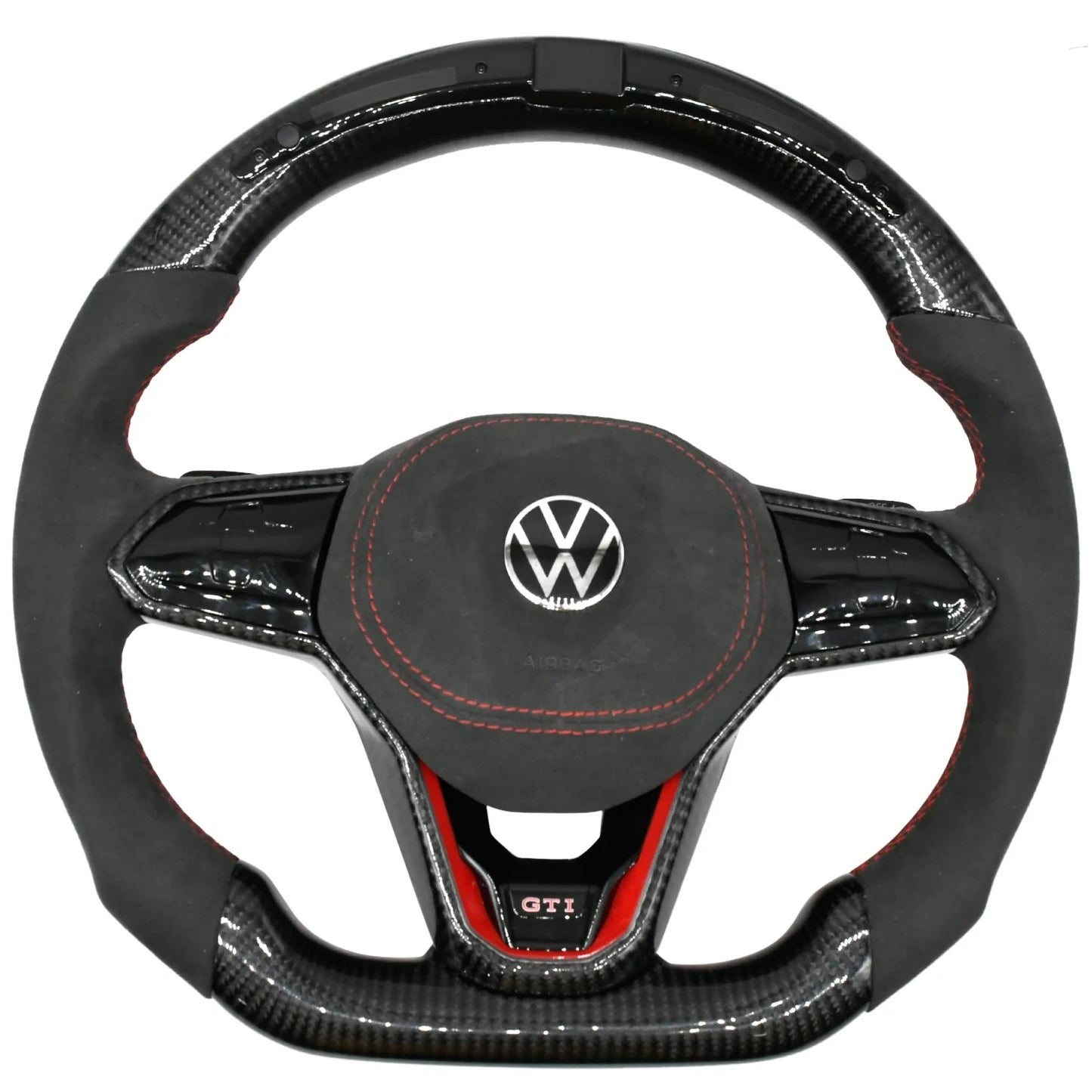 LED Alcantara Steering Wheel for Volkswagen Polo MQB 2014-2023